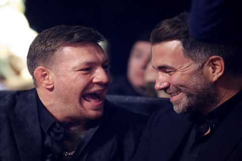 Conor McGregor and Eddie Hearn involved in ringside row during Katie Taylor’s fight card