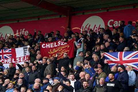 Chelsea fans take the mick out of their own team with brutal chant at Man Utd and say ‘we laugh so..