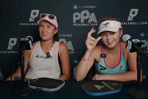 Women's Doubles Semi Finalists Anna Leigh & Anna Bright Interview