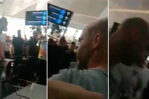 WATCH: Referee Anthony Taylor mobbed by Roma fans at the airport