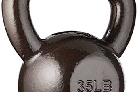 Amazon Basics Cast Iron Kettlebell - 40 Pounds, Black by Amazon Basics