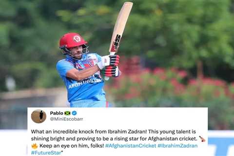 Twitter reactions: Ibrahim Zadran propels Afghanistan to their highest-ever successful ODI run..