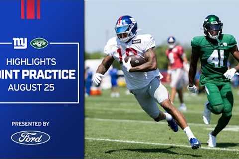 Giants vs. Jets Joint Practice TOP HIGHLIGHTS | New York Giants