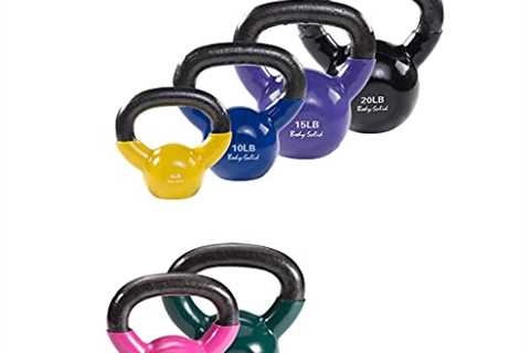 Body-Solid Vinyl Coated Kettle Bell Set, 125 lbs by Body-Solid, Inc. -- DROPSHIP
