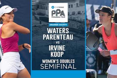 Waters and Parenteau take on the #5 seeded Irvine and Koop in the Semifinals!