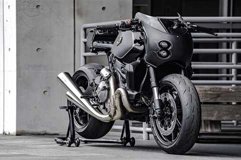 The New Black: A Ducati Monster 821 by Rough Crafts