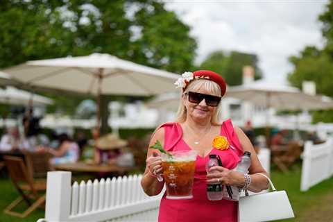 Royal Ascot guests impress in jaw-dropping floral dresses and huge hats as drinks flow on Day Five..
