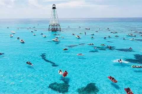 Alligator Reef Lighthouse in the Florida Keys (Jet Ski Adventures)