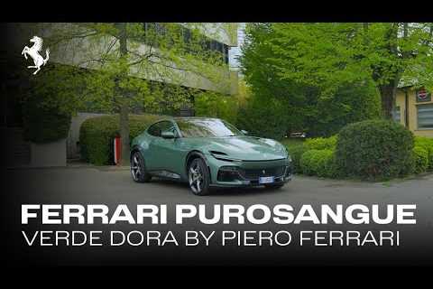 The #FerrariPurosangue in Verde Dora by Piero Ferrari