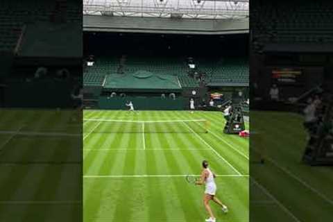 The sound of Sabalenka & Rybakina on Centre Court! 🔊 #shorts