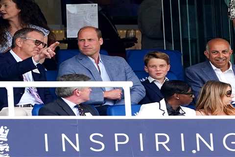 Prince George joins dad William to watch second Ashes test at Lord’s