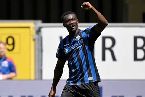 Ghanaian forward Sirlord Conteh scores to power Paderborn to victory over Wuppertal in preseason..