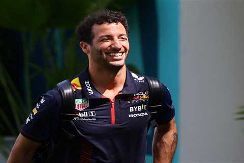 Why is Daniel Ricciardo driving for Red Bull at the British Grand Prix?