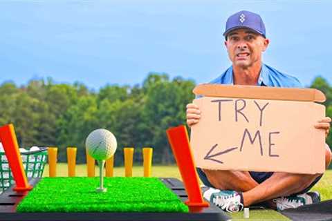 Asking Random Golfers to Test the Launch Deck Golf Training Aid!