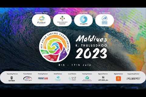 Day 2 Asian Surfing Championships 2023, Kaafu. Thulusdhoo, Maldives