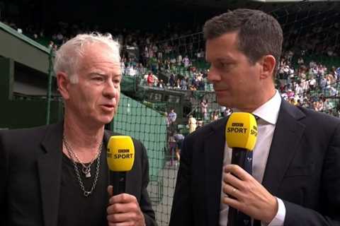 Clare Balding apologises for potty-mouth John McEnroe live on BBC with Wimbledon legend left baffled
