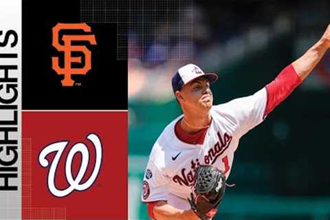 Giants vs. Nationals Game Highlights (7/23/23) | MLB Highlights