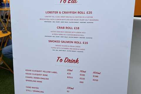 Staggering food and drink prices at The Oval revealed with fans left asking for directions to the..