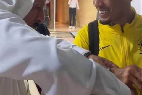 Former Liverpool Star Fabinho Gifted Watch by Fan After Saudi Debut Win...Then Drops It