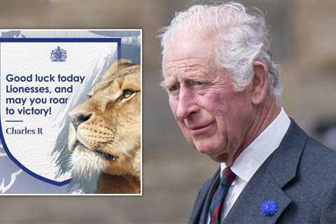 King Charles sends message to Lionesses before Women’s World Cup final | UK News