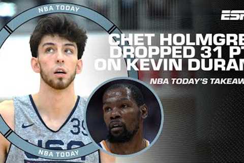 Chet Holmgren dropped 31 PTS on Kevin Durant?! 👀 | NBA Today