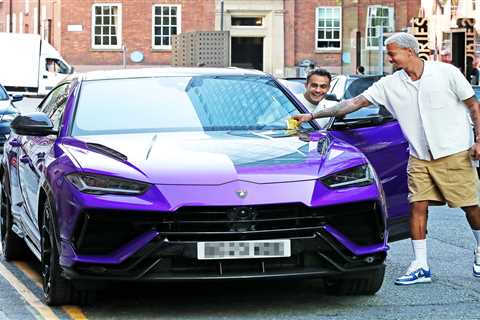 Everton Star Dele Alli Caught Grinning as He Removes Parking Ticket from His Luxurious Purple..