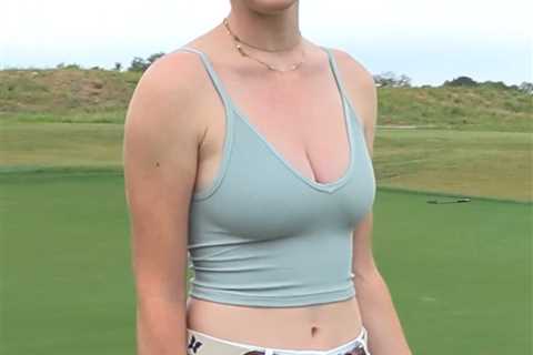 Grace Charis Teases Fans with Braless Golf Video