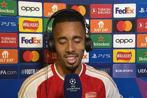 Awkward Moment CBS Sports Abruptly Cut Gabriel Jesus Interview Short After Arsenal Win