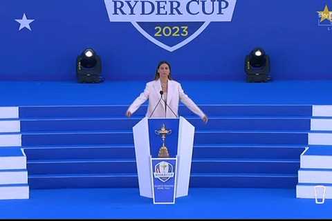 Ryder Cup 2023: Melissa Satta's Eye-Catching Outfit Grabs Attention at Opening Ceremony