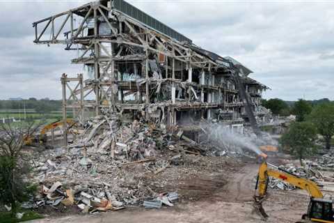 Abandoned racecourse labelled 'world's most beautiful' sees final grandstand torn down in..