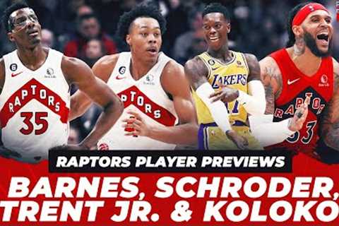 Raptors player previews: Scottie Barnes, Dennis Schroder, Gary Trent Jr. and Christian Koloko