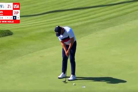 Team USA Star Taunts European Fans with Epic Putt