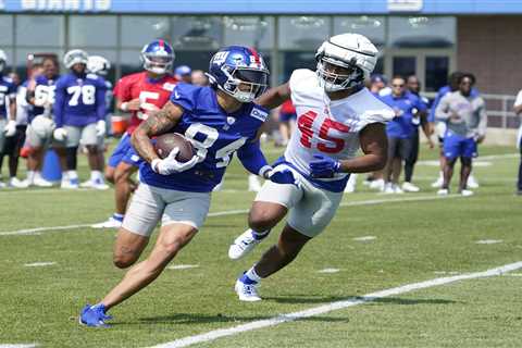 Giants' Jalin Hyatt hitting absurd speeds in training camp