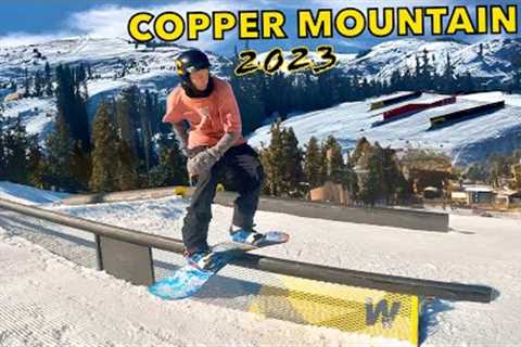 Snowboarding Copper Mountain OPENING DAY 2023-24 Season!!