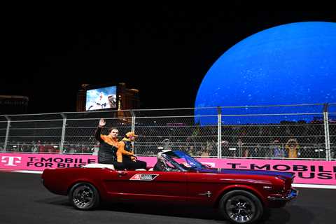 Las Vegas Grand Prix in Chaos Before Race Start After Retro Show Cars Leak Oil on Track