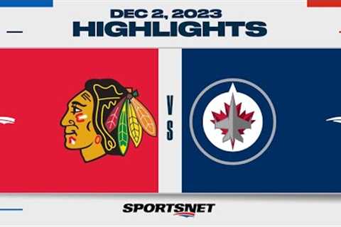 NHL Highlights | Blackhawks vs. Jets - December 2, 2023