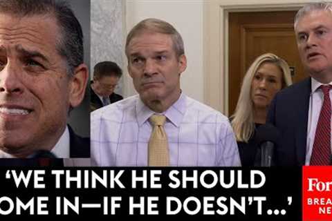 BREAKING NEWS: Jim Jordan Issues Blunt Warning Of ''Contempt Of Congress'' Charge Against Hunter..
