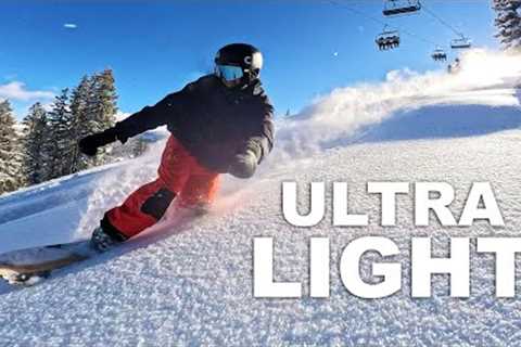 Ultra Light Powder Snowboarding in Utah