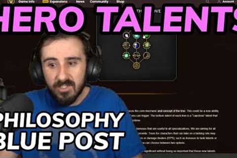 Hero Talents Blue Post: Blizzard''s Philosophy