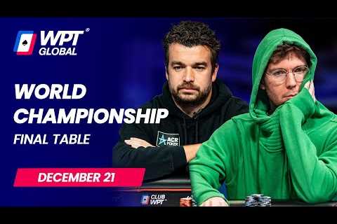 🔴 FINAL TABLE - $40,000,000 WPT World Championship