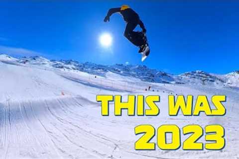 Addicted to snowboarding. This was 2023.