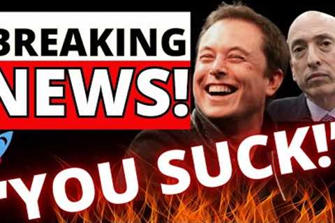 ELON MUSK JUST BROKE THE SEC! GENSLER GETTING FIRED? TODAY WE GET THE DECISION FROM THE BITCOIN ETF!