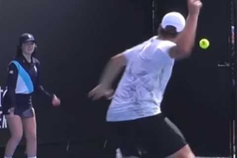 Tennis Star's Shocking Outburst Leaves Ball Girl Terrified at Australian Open