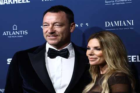 Chelsea legend John Terry's wife Toni steals the show in a daring dress at the Globe Soccer Awards