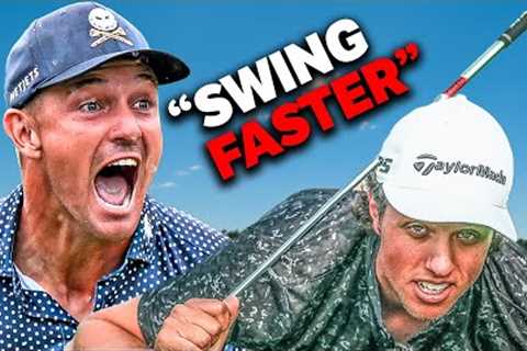 Bryson DeChambeau Teaches Me to Swing Faster!