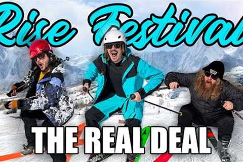 A festival in the SNOW?! Our first time at a WINTER festival | RISE Festival 2023