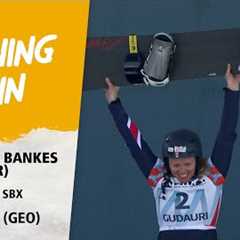 Charlotte Bankes seals first win of the season in style | FIS Snowboard World Cup 23-24