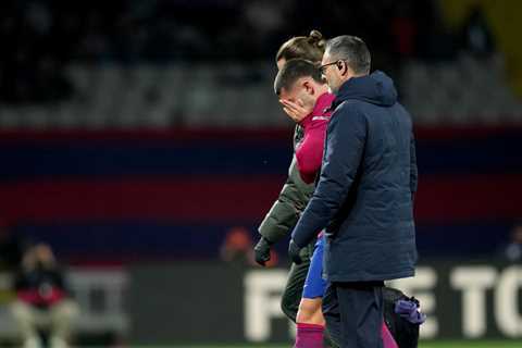 Ferran Torres goes off in tears against Osasuna and joins Barcelona’s lengthy injury list