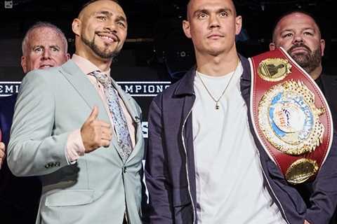 “I Will Knock You Out In Under 12 Rounds.” Tim Tszyu And Keith Thurman Square Off At Press..