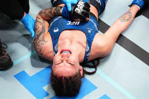 Diana Belbita avoids broken arm after ugly submission loss, torn ligament possible